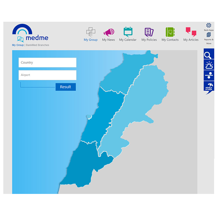 BankMed - MedMe Intranet Screen 3