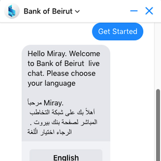 Bank of Beirut - Chatbot