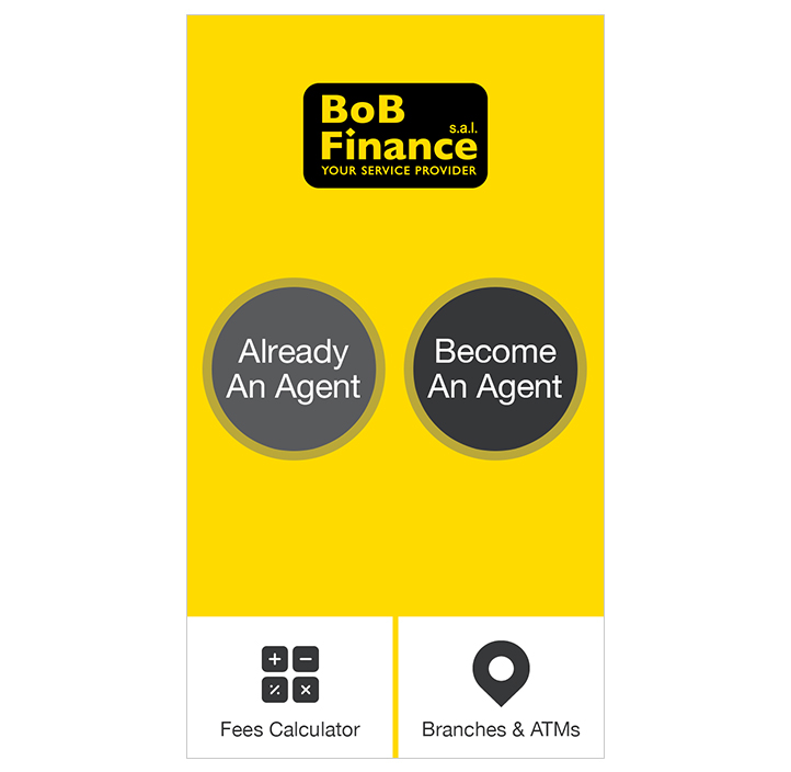 BoB Finance - Agent Mobile App Screen 1