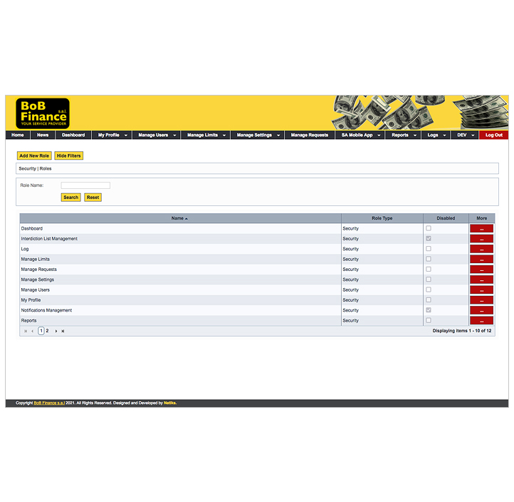 BoB Finance - Agent Host Portal Screen 4