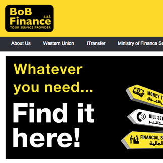 BoB Finance - Website