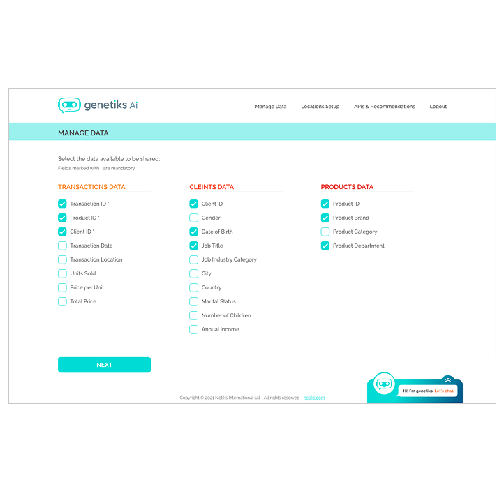 Genetiks AI Recommender Screen 4