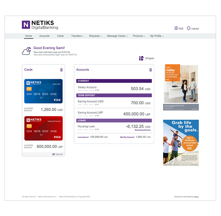 Netiks Digital Banking Screen 3