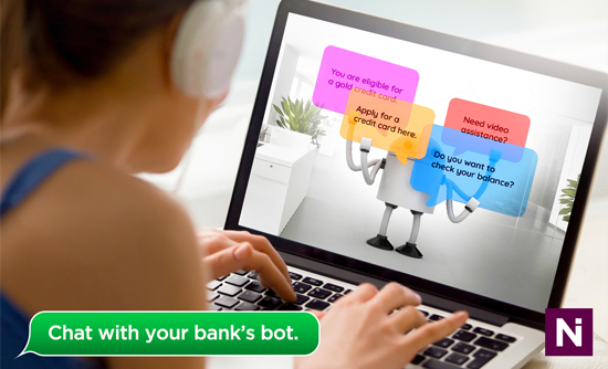 A delightful banking experience through Netiks Chatbot and Video Chat.